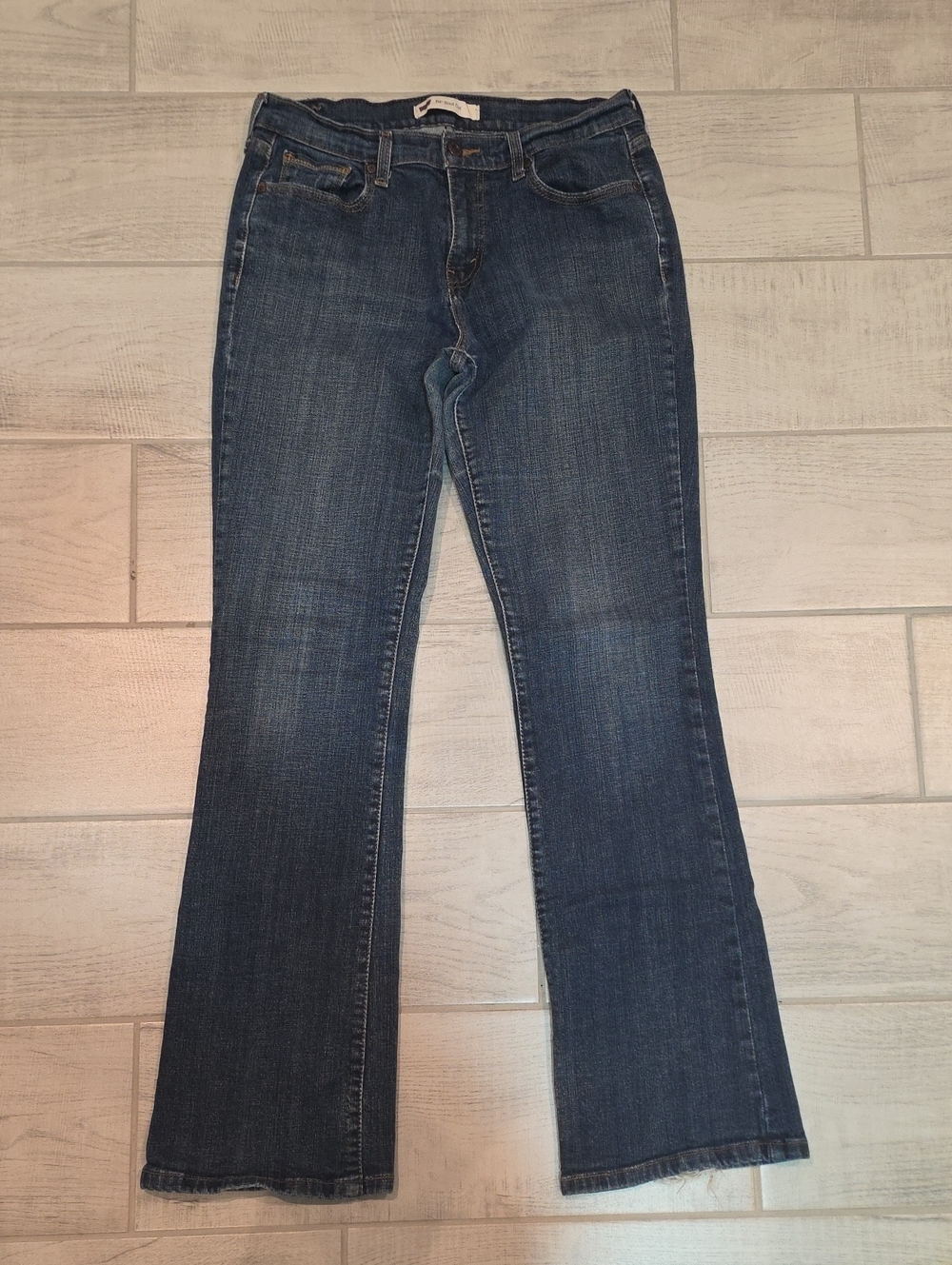 Levi's 515 Bootcut Women's Size 10L Medium Wash Stretch Distressed Hem